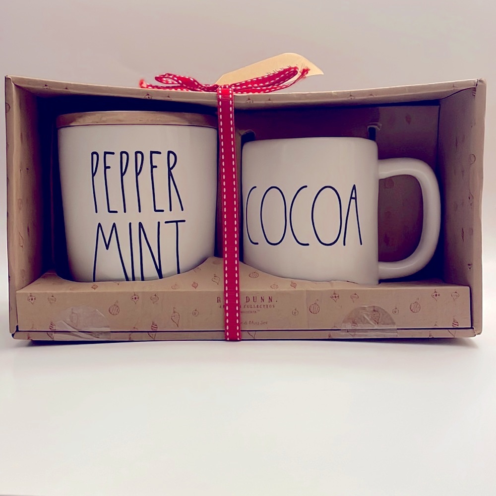 Rae Dunn Canister and Mug Set